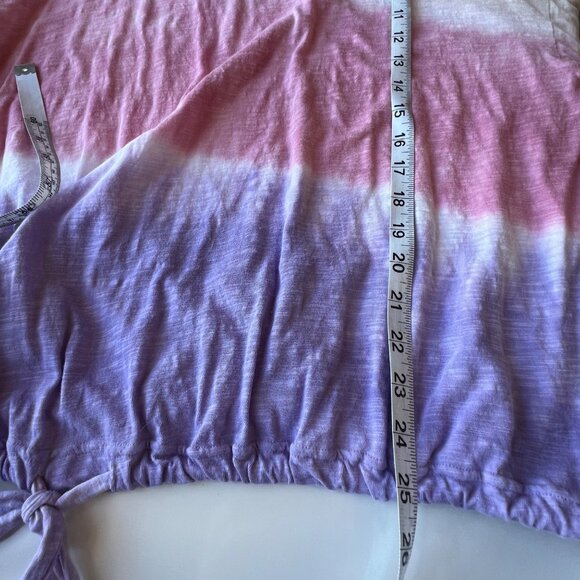 Torrid Tie-Dye Long-Sleeve Classic Fit Top Drawstring Hem Cotton Modal Size 0/L - Picture 7 of 7